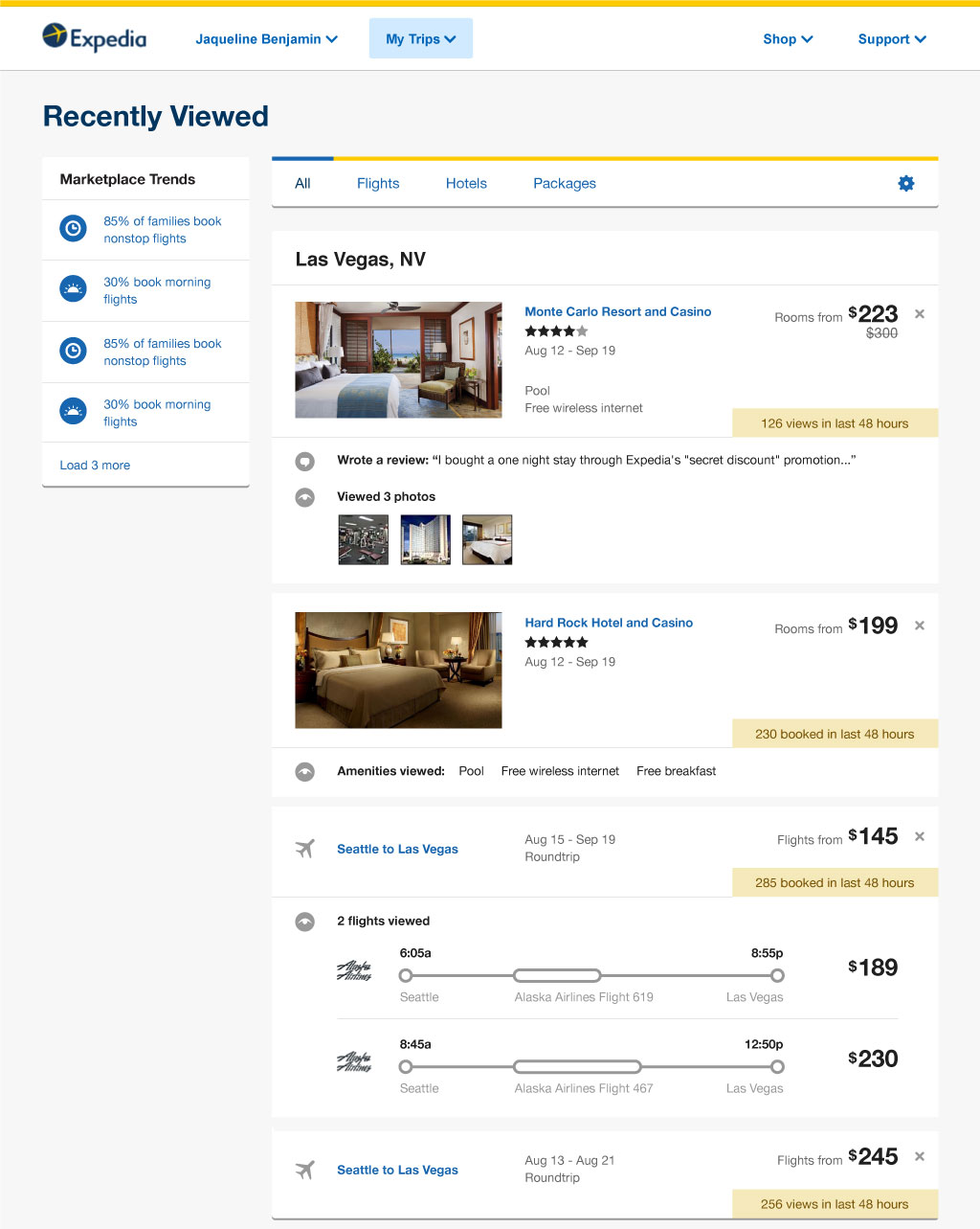 expedia scratchpad page
